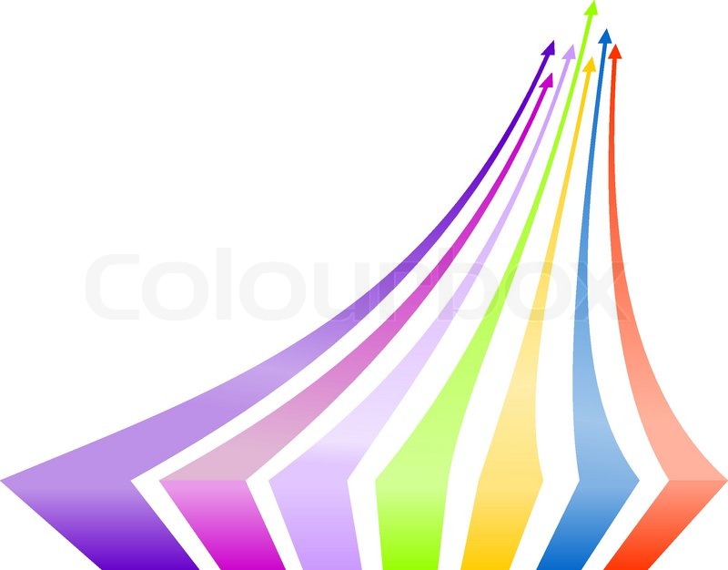 800x626 Multicolored Arrows Background Vector Stock Vector Colourbox