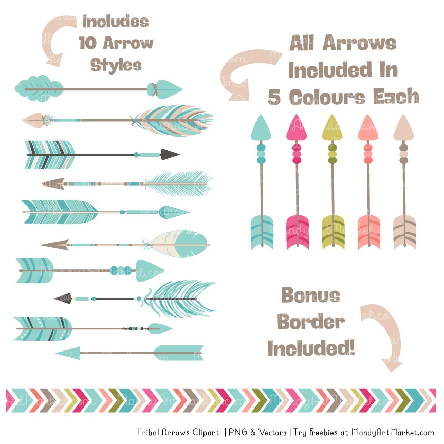 864x864 Bohemian Tribal Arrows Clipart