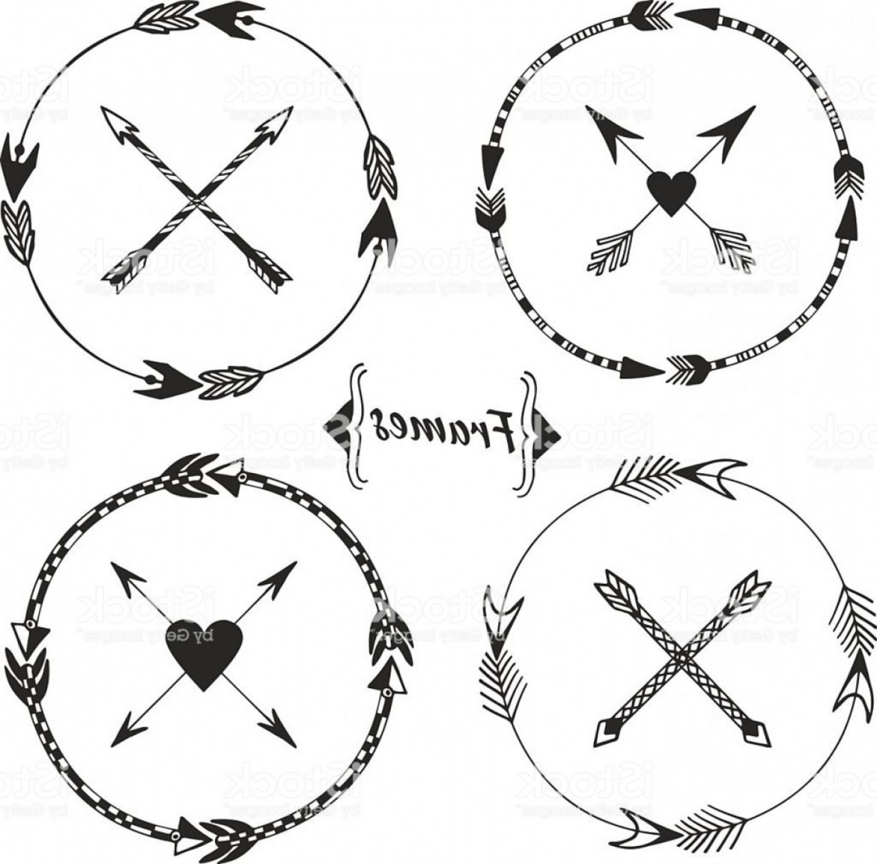 1767x1740 Tribal Heart Arrow Vector Iniikim