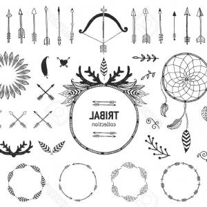 Photostock Vector Hand Drawn Tribal Collection With Bow And Arrows 300x300 Photostock Vector Hand Drawn Tribal Collection With Bow And Arrows