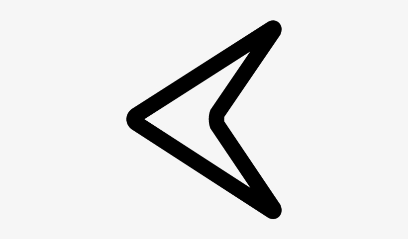 820x481 Left Arrowhead Outline Vector
