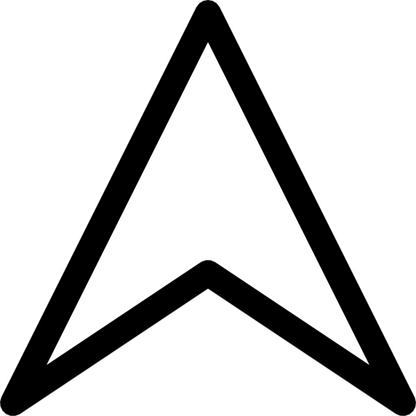 600x600 Plain Up Arrow Head Clip Art Free Vector In Open Office Drawing