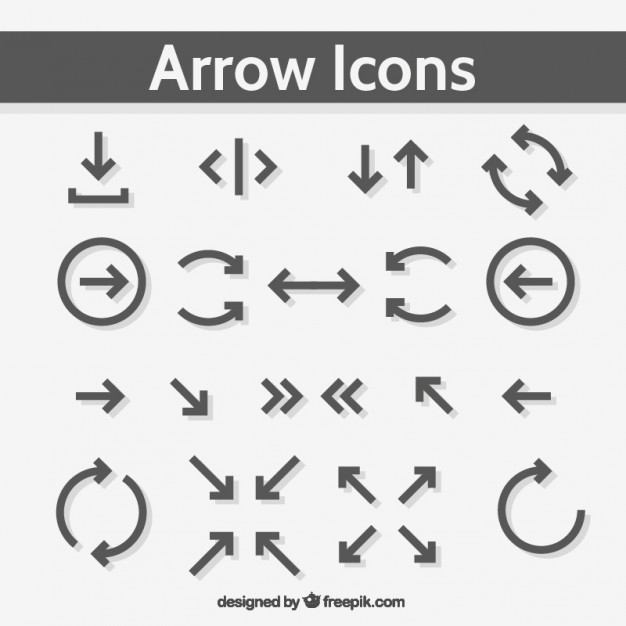 626x626 Grey Arrow Icons Vector Free Download