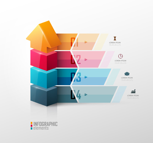 500x465 Arrow With Numbered Infographic Vector Template Free Vector