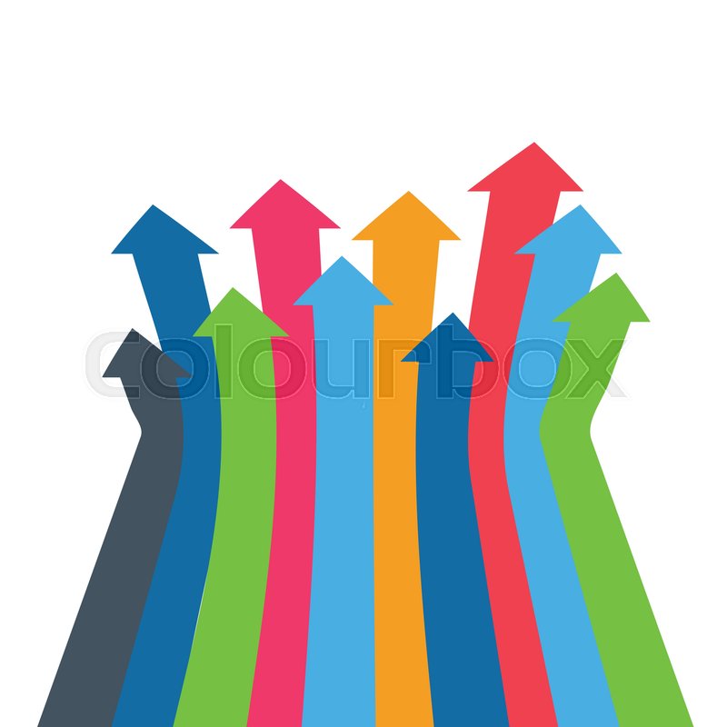 800x800 Infographic Vector Arrow Simple Stock Vector Colourbox