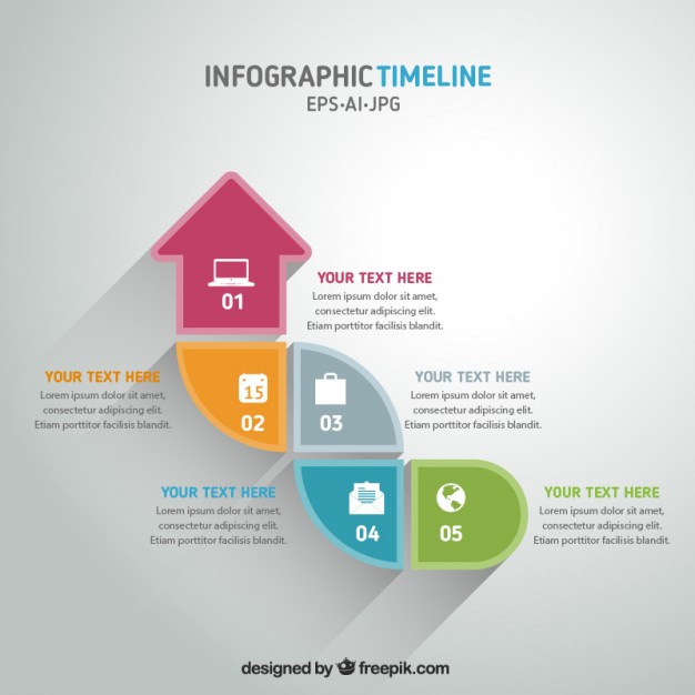 626x626 Abstract Arrow Infographic Vector Free Download