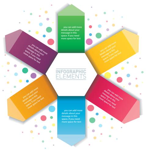 478x490 Arrow And Hexagon Infographic Vector Template With Options Can