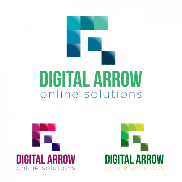 626x626 Digital Arrow Logo Vector Free Download