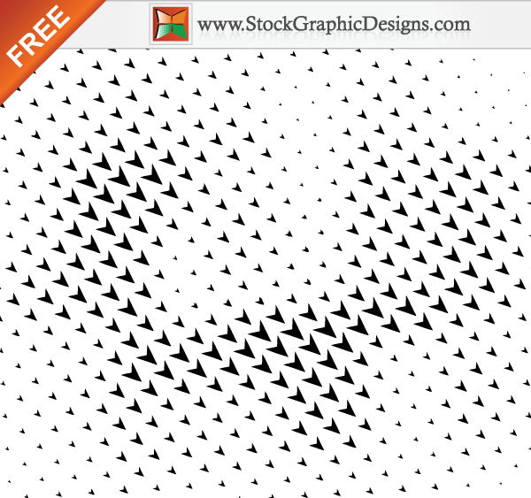 600x563 Halftone Arrows Free Vector Illustration