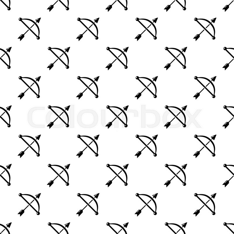 800x800 Medieval Bow And Arrow Pattern Vector Stock Vector Colourbox