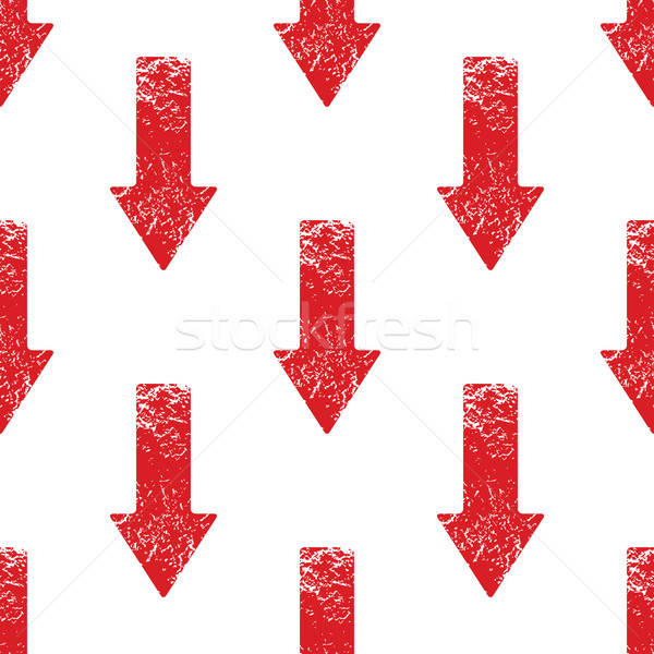 600x600 Red Down Arrow Pattern Vector Illustration Ivan Ryabokon
