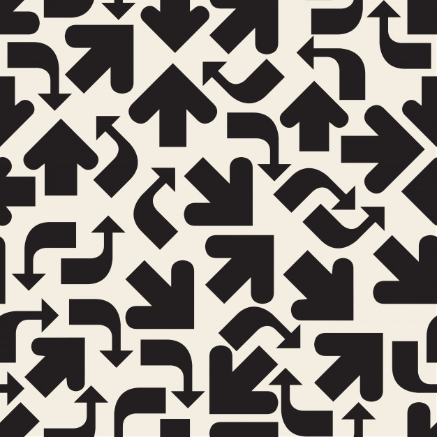 626x626 Seamless Monochrome Arrow Pattern Background Vector Premium Download