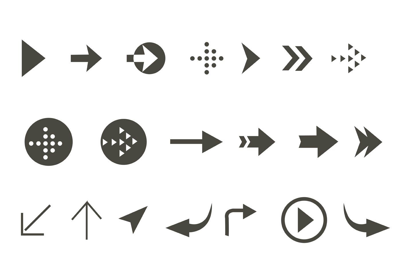 1400x980 Arrow Free Vector Art