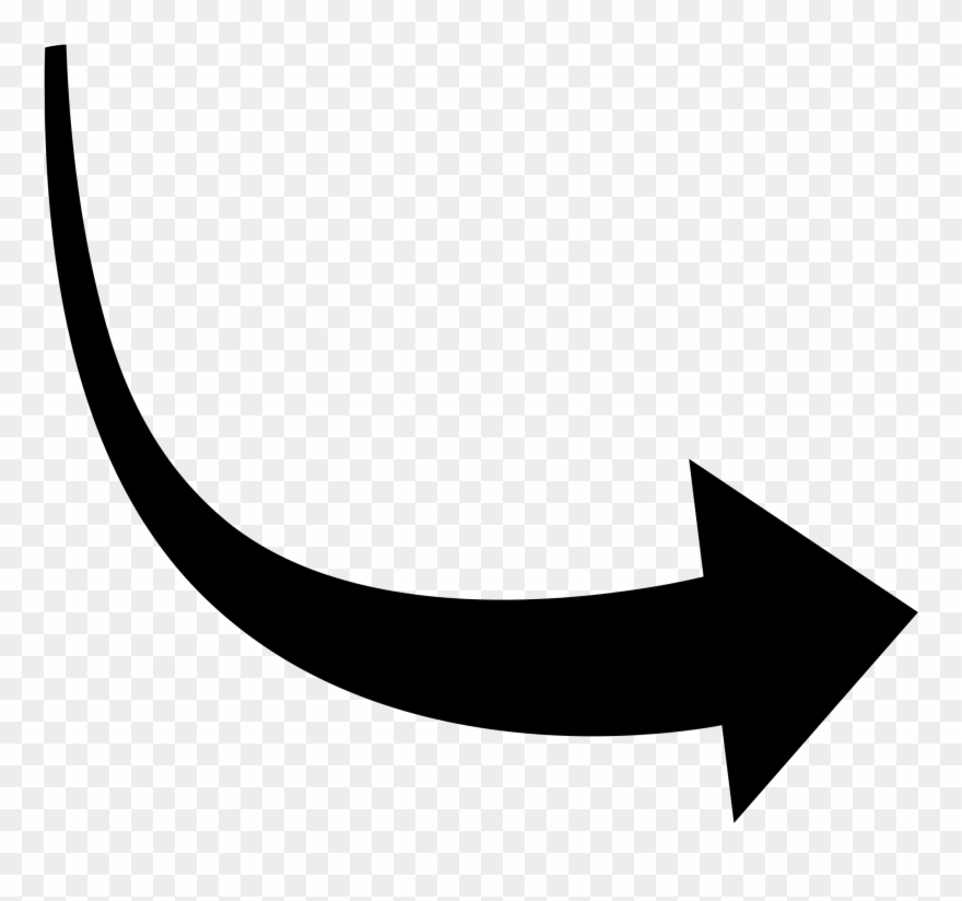 880x824 Corves Clipart Arched Curved Arrow Clip Art