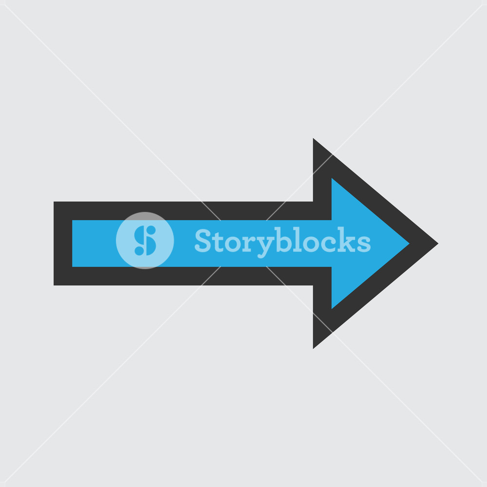 1000x1000 Colored Retro Arrow Shape Vector Illustration Royalty Free Stock