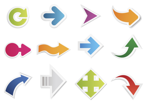 600x426 Different Shapes Arrow Vector Free Download