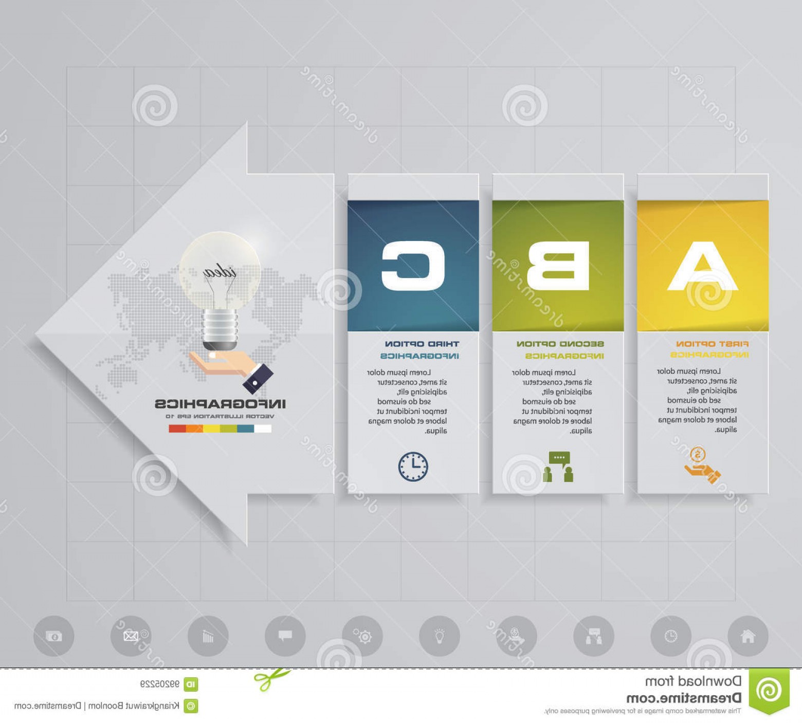 1560x1407 Stock Illustration Abstract Steps Infographics Elements Arrow