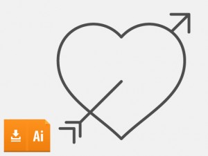 300x226 Arrow Vector Heart