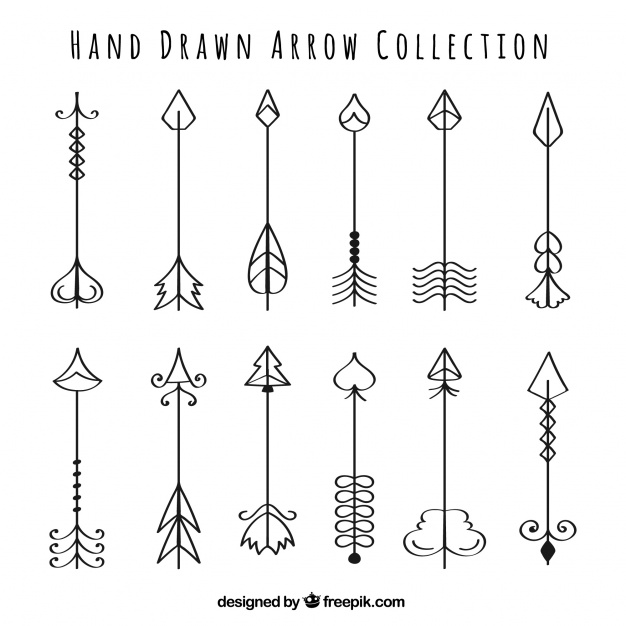 626x626 Collection Of Hand Drawn Arrows Vector Free Download