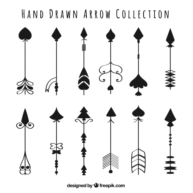 626x626 Set Of Hand Drawn Indian Arrows Vector Free Download