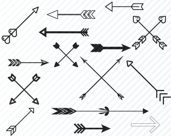570x456 Vector Arrow Arrows Bundle Arrow Vector Images Silhouette