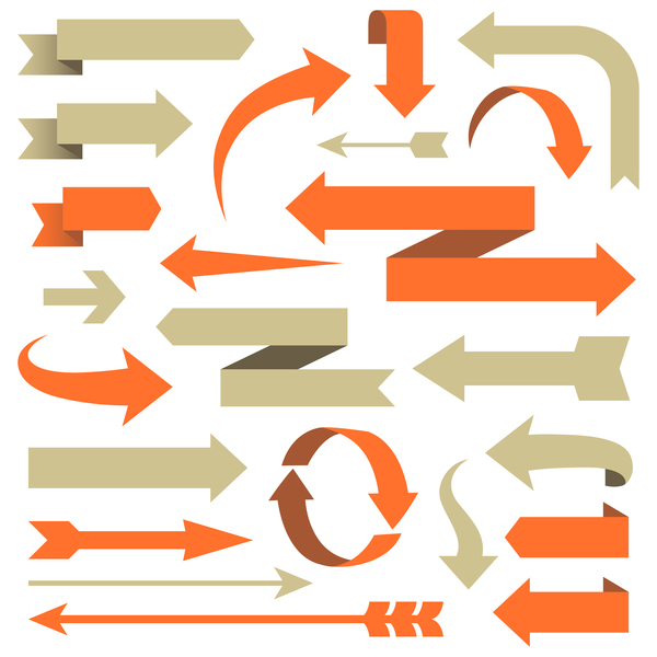 Different Ribbon With Arrow Vector Free Download 600x600 Different Ribbon With Arrow Vector Free Download