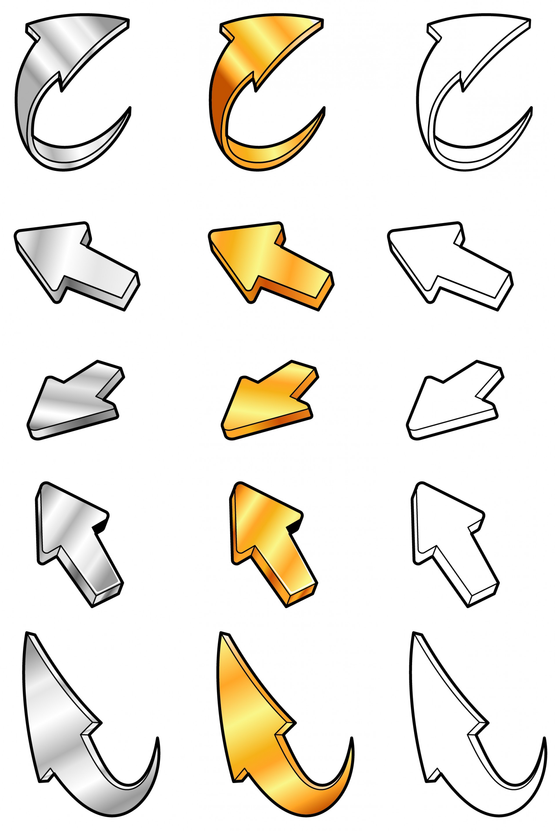 Gold Silver Arrow Vector Free Download Soidergi 1915x2865 Gold Silver Arrow Vector Free Download Soidergi