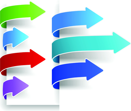 450x382 Colour Bookmarks With Arrow Vector Graphics Free Vector