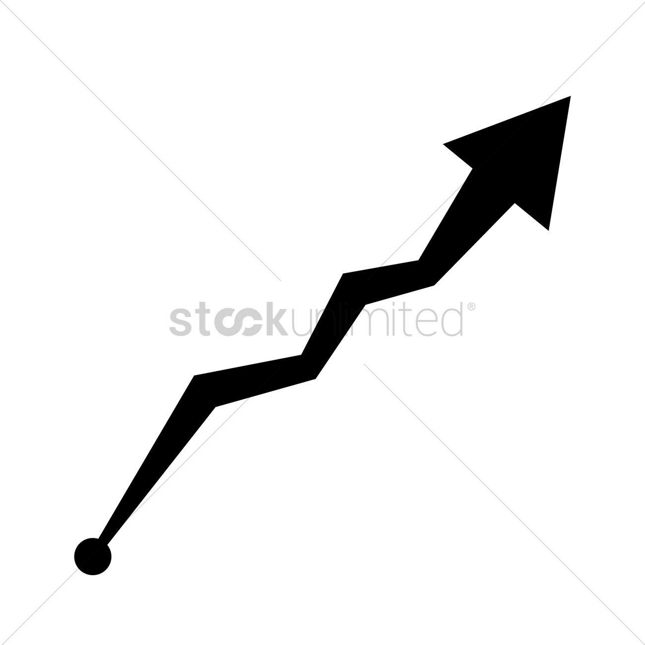 1300x1300 Increasing Arrow Vector Image