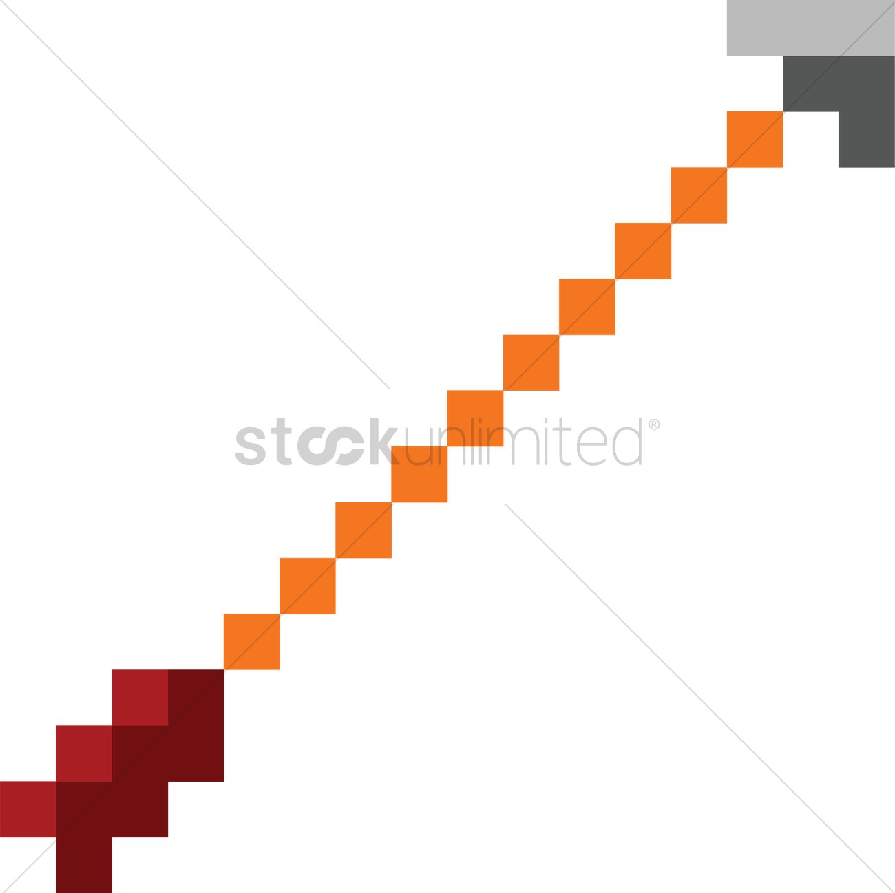 1300x1298 Pixel Art Gaming Arrow Vector Image