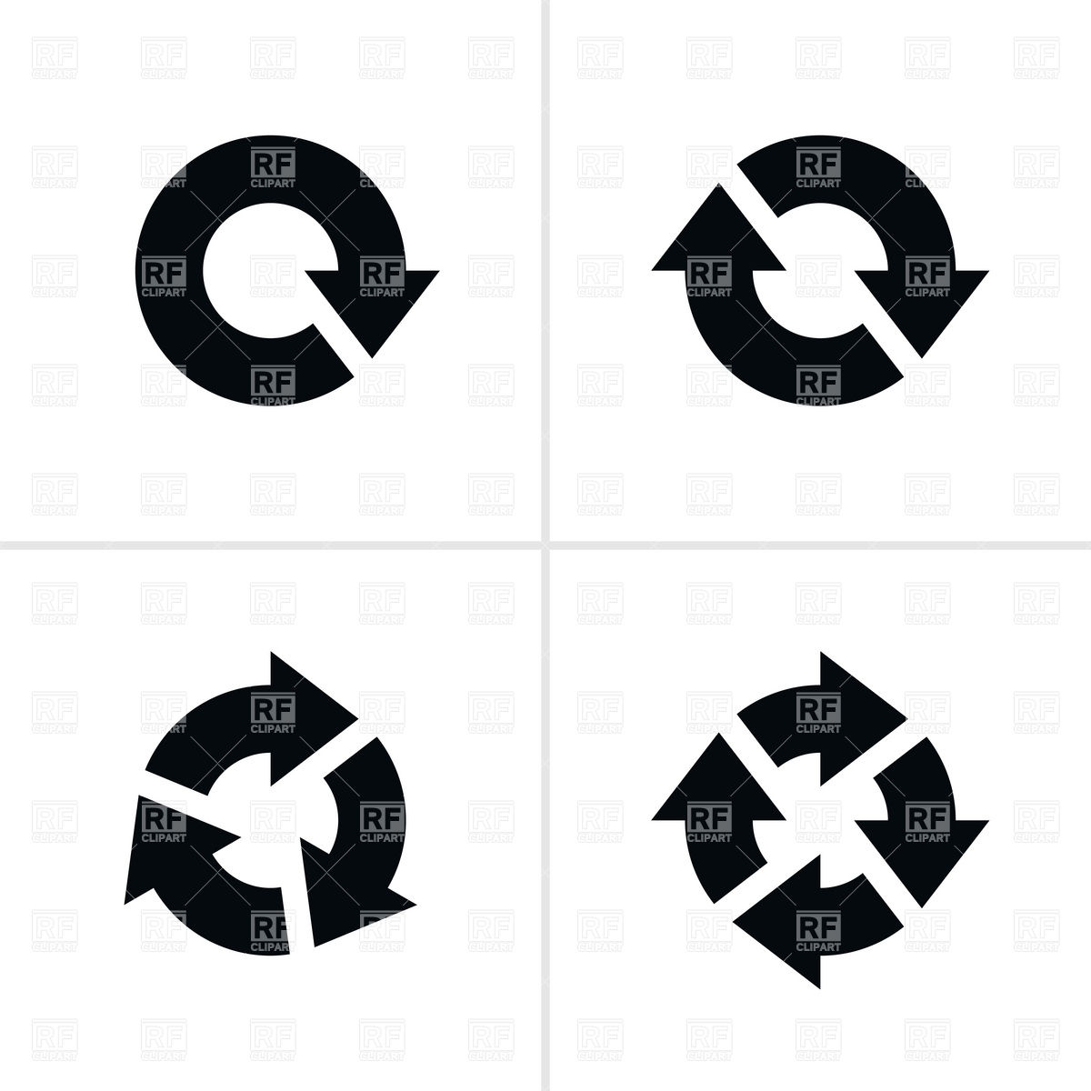 1200x1200 Simple Black Circular Arrows Vector Image Of Signs, Symbols, Maps
