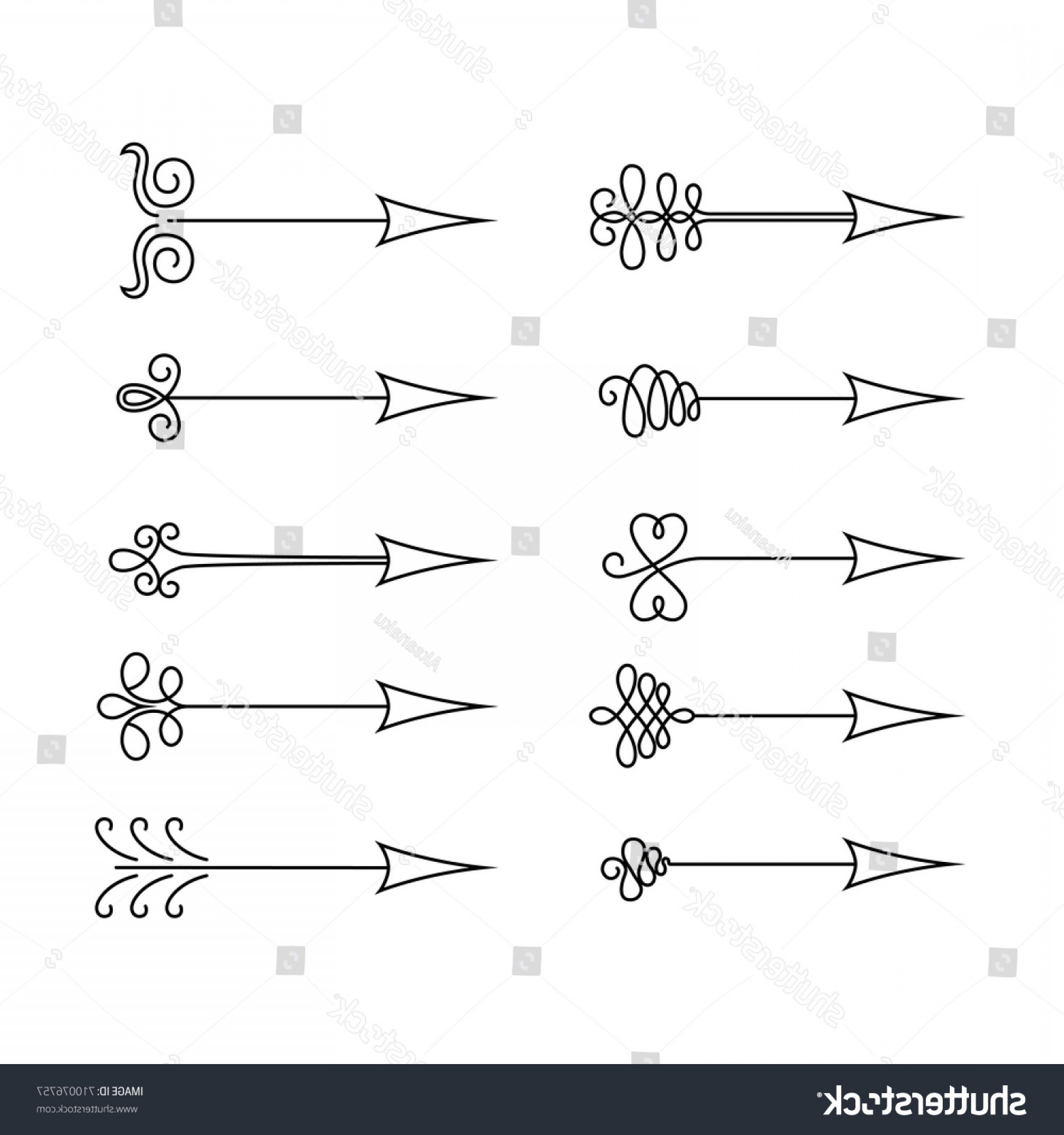 1800x1920 Vector Set Hand Drawn Arrows Calligraphy Soidergi