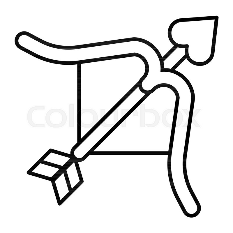 Cupid Bow Thin Line Icon Bow And Stock Vector Colourbox 800x800 Cupid Bow Thin Line Icon Bow And Stock Vector Colourbox
