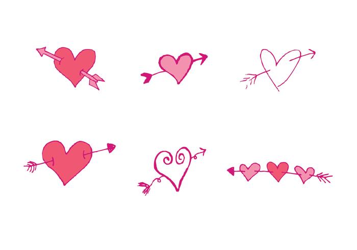 Free Arrow Through Heart Vector Series 700x490 Free Arrow Through Heart Vector Series