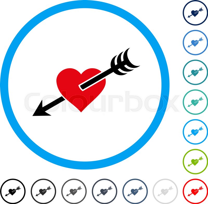 Arrow Heart Icon Inside Circle Frame Stock Vector Colourbox 800x784 Arrow Heart Icon Inside Circle Frame Stock Vector Colourbox