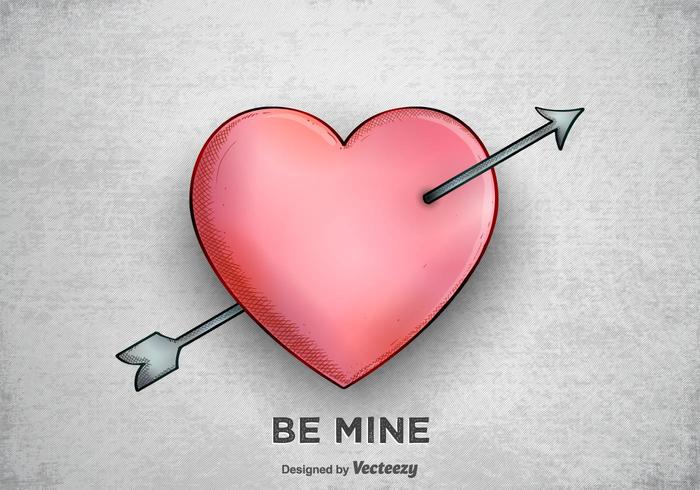 Arrow Through Heart Free Vector Art 700x490 Arrow Through Heart Free Vector Art
