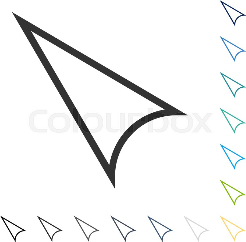 800x784 Arrowhead Left Up Icon Vector Stock Vector Colourbox