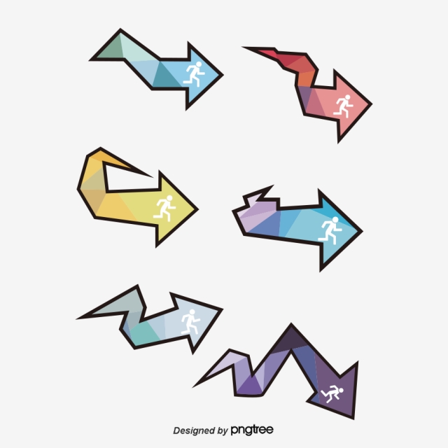 640x640 Creative Colorful Arrowhead, Creative, Lovely, Colourful Png