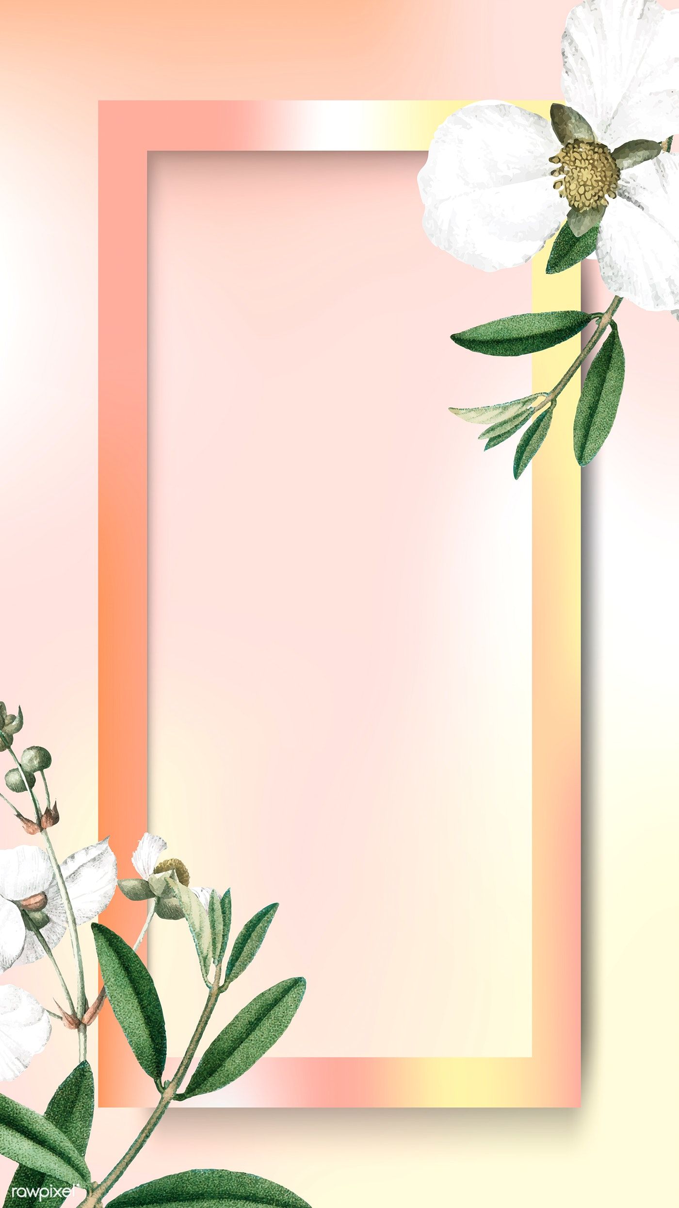 1400x2489 Rectangle Frame With Bulltongue Arrowhead Vector Premium Image