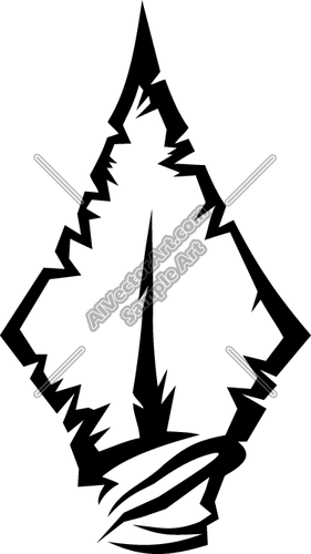 281x500 Arrowhead Vector Clip Art Images