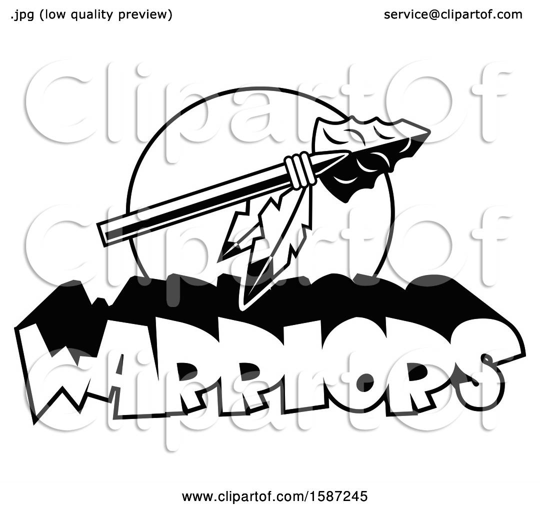 1080x1024 Clipart Of A Black And White Arrowhead With Feathers And Warriors