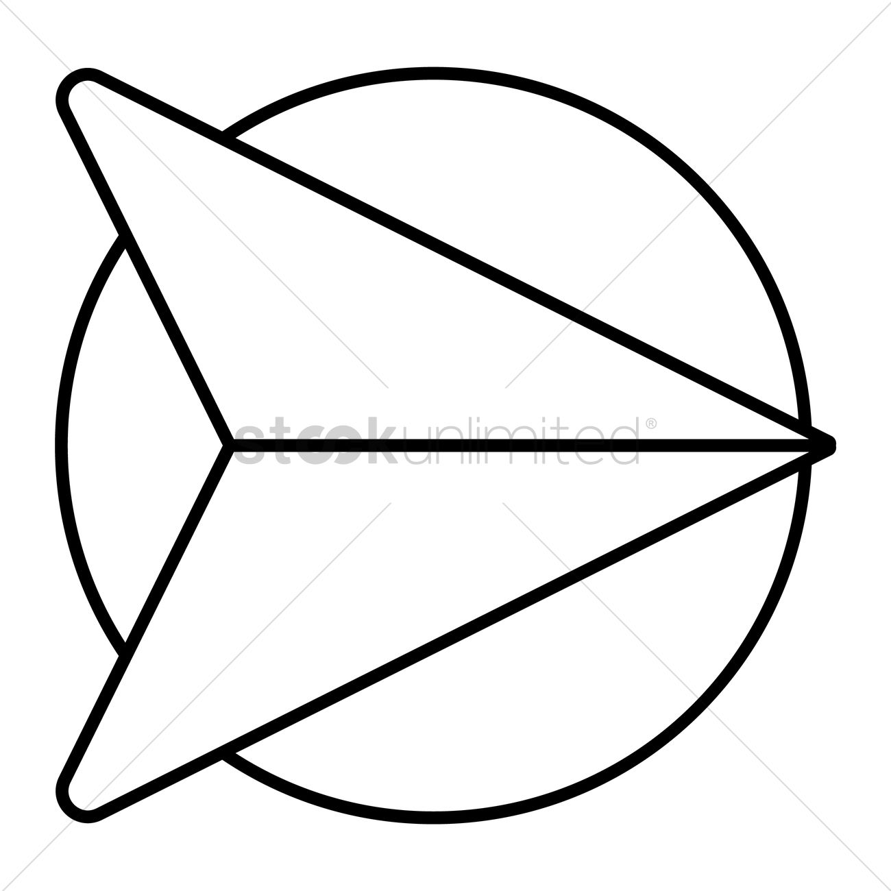 1300x1300 Outline Arrowhead Design Vector Image
