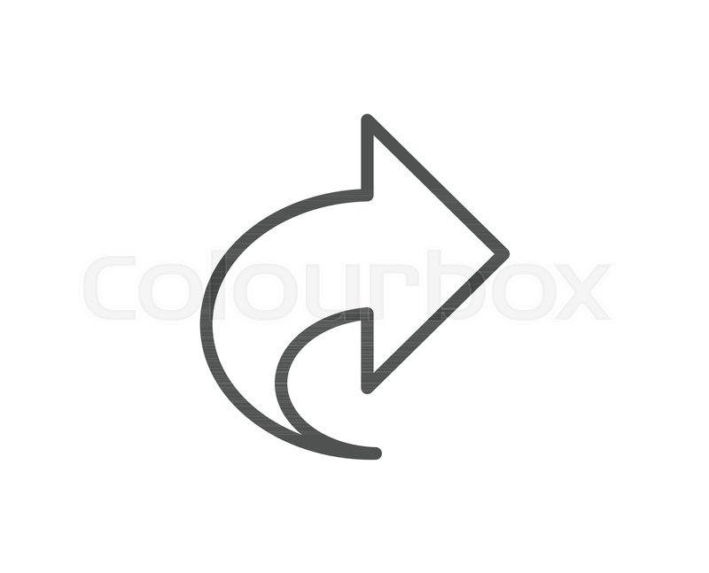 800x647 Share Arrow Line Icon Link Arrowhead Stock Vector Colourbox