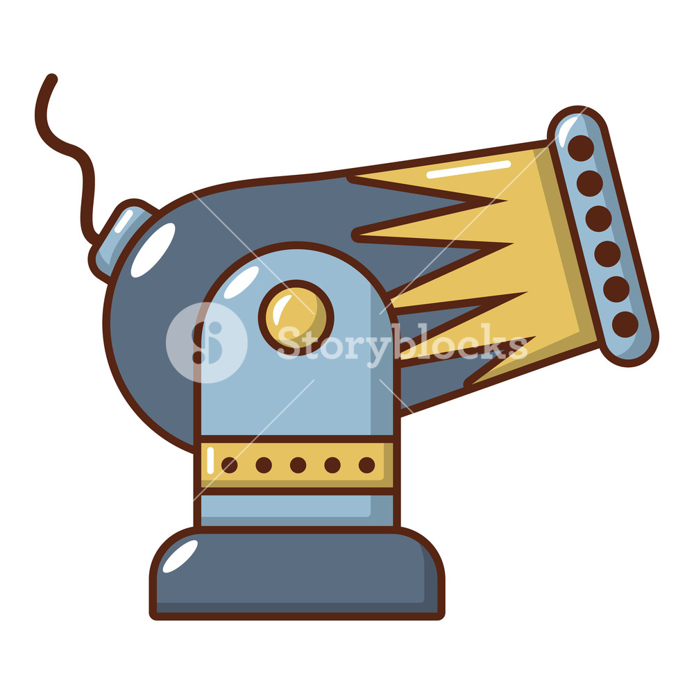 1000x1000 Battle Cannon Icon Cartoon Illustration Of Battle Cannon Vector