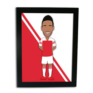 Pierre Emerick Aubameyang Arsenal Vector Hero Framed Print 300x300 Pierre Emerick Aubameyang Arsenal Vector Hero Framed Print