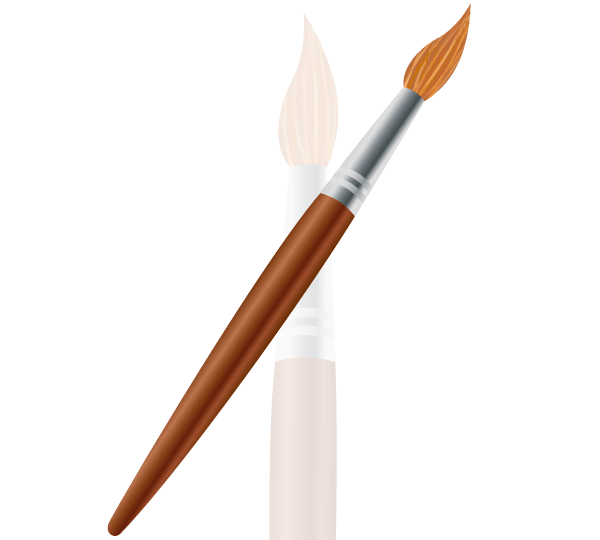 Free Paint Brush Vector Image 600x540 Free Paint Brush Vector Image