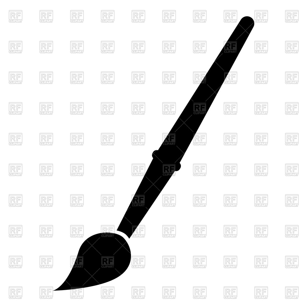 Art Brush Silhouette Vector Image Of Objects 1200x1200 Art Brush Silhouette Vector Image Of Objects