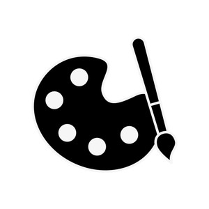 Graphic Design Palette Color Paint Brush Vector Illustration 300x300 Graphic Design Palette Color Paint Brush Vector Illustration