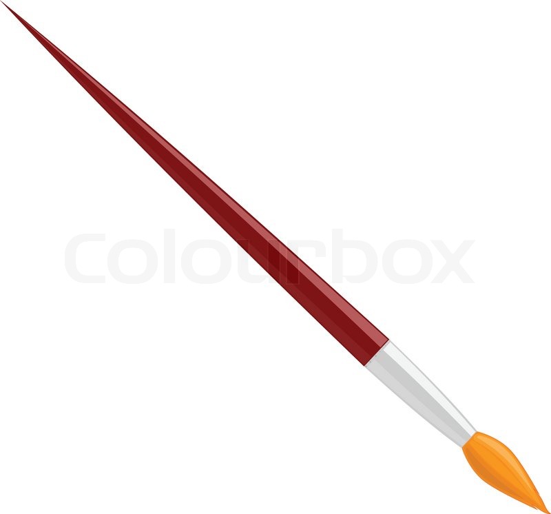 Art Brush With Red Handle Stock Vector Colourbox 800x746 Art Brush With Red Handle Stock Vector Colourbox