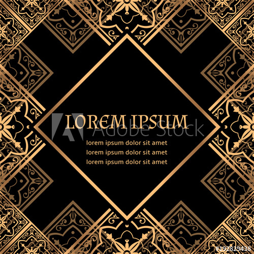 Luxury Background Vector Golden Royal Pattern Vintage Art Deco 500x500 Luxury Background Vector Golden Royal Pattern Vintage Art Deco